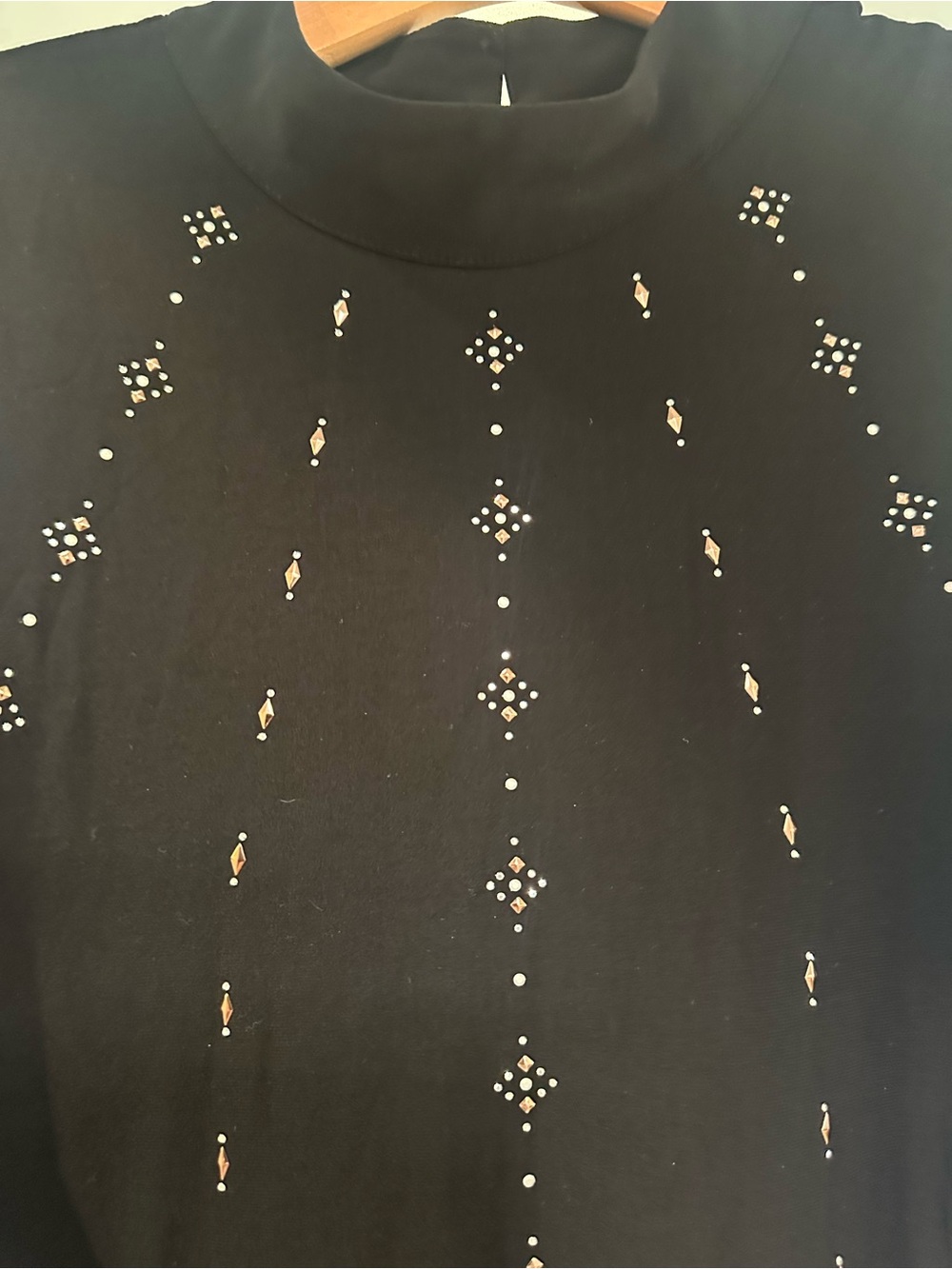 White House Black Market Dress with Metallic Accents